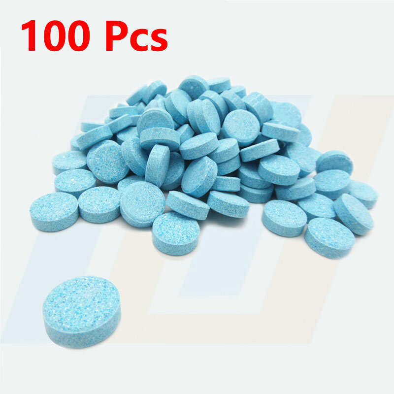 100 Pcs/SET Car Effervescent Washer tablet Auto Glass Washing Tablet Car Windscreen Cleaner Windscreen Glass Cleaning Tablet