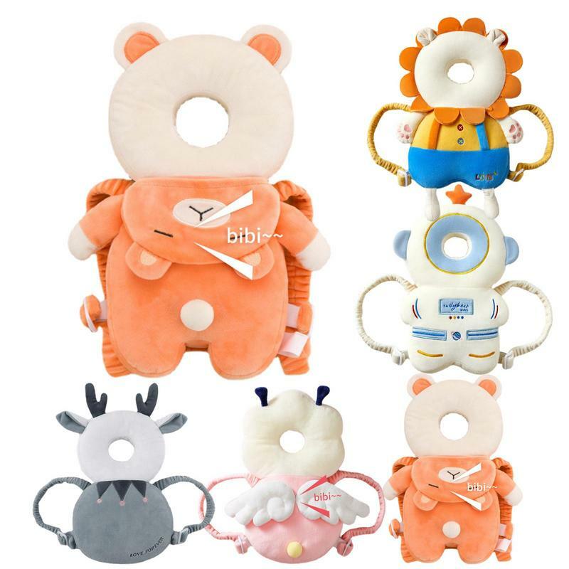 Newborn Headrest Security Pillows Backpack Toddler Baby Head Fall Protection Pad Cushion Cartoon Soft Security Pillows Backpack