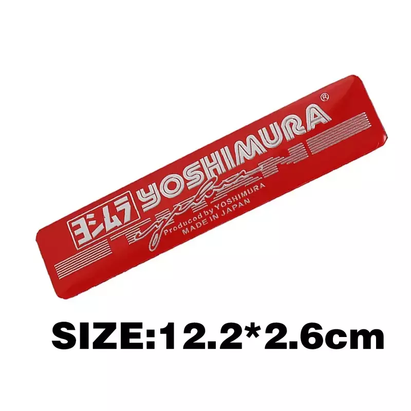 Motorcycle Exhaust Tip Pipe Stickers CF Moto Aluminium 3D Heat-resistant Decals for Yoshimura Two Brother Arrow Modified Parts