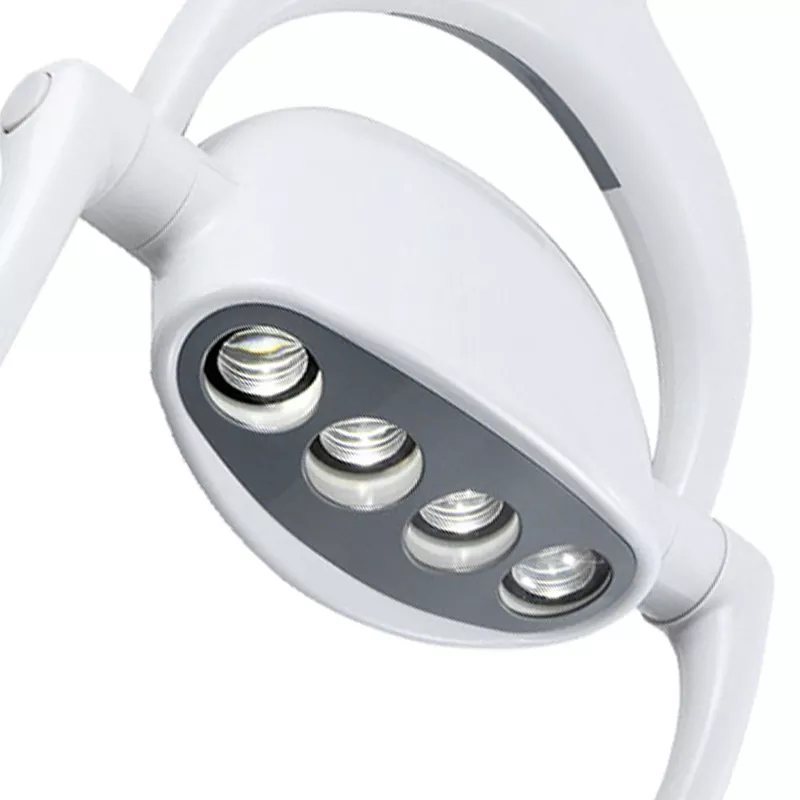 Lampe Orale Dentaire Sensible à la Lumière LED, Plafonnier de Dentiste, Unité de Clinique Dentiste Mobile, 4 Lampes