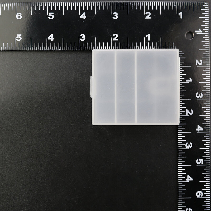 Ngọc Khê 1 Cái Cứng Nhựa PP Trong Suốt Bao Da Ốp Lưng Giá Đỡ AA/AAA Pin Hộp Bảo Quản Porttable Trong Suốt