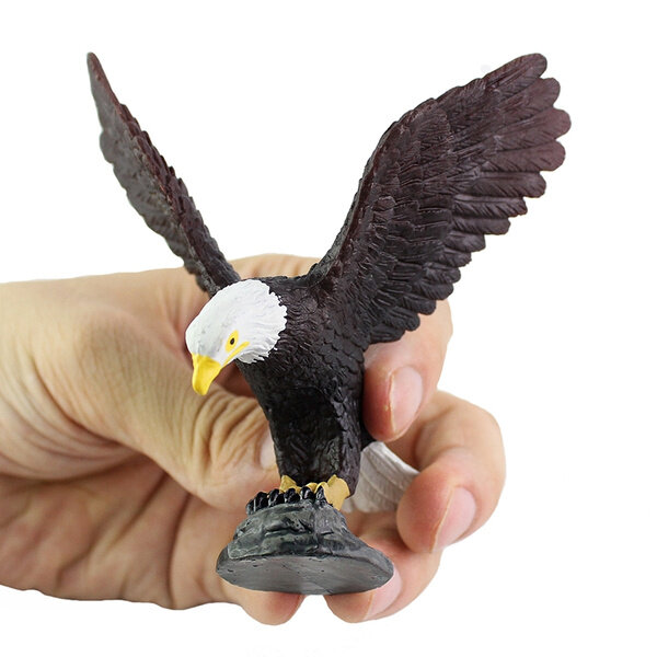 Simulação águia modelo de pássaro animal selvagem brinquedo plástico crianças brinquedos ciência e educação cognitiva ornamento presente
