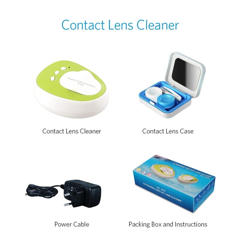 DongSen-máquina de limpieza de lentes de contacto ultrasónica recargable, limpiador de sincronización de vibración de alta frecuencia, baño de ultrasonido portátil