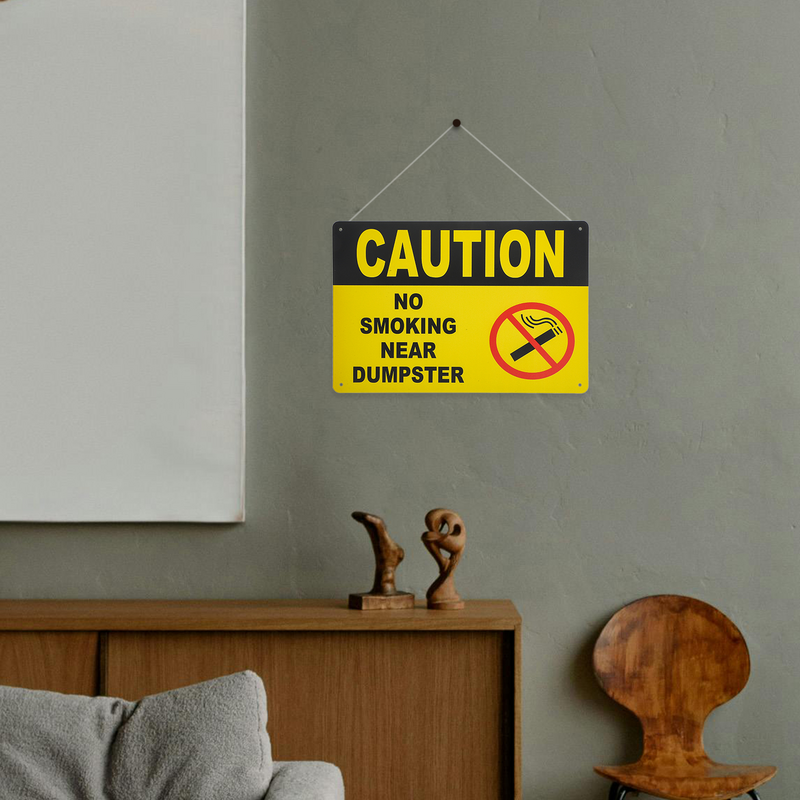 Household Iron Smoking Signs, No Board, sinais de aviso, decoração para criança