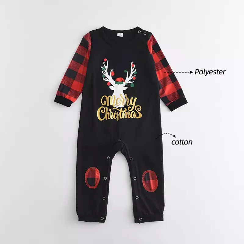 Bear Leader-ropa de Navidad para padre, madre y niños, conjunto de Top y pantalones a juego para la familia, ropa de dormir de celosía, pelele para bebé