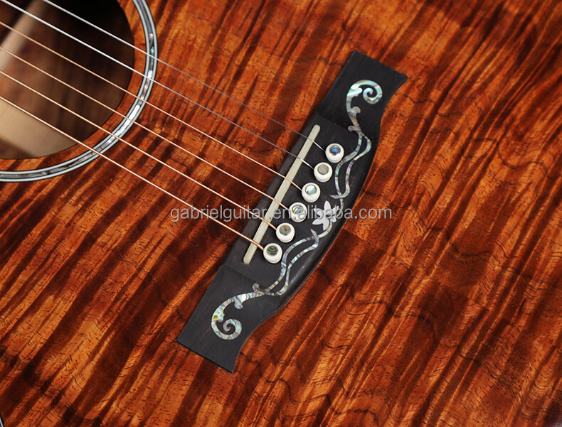 Высококлассная Акустическая гитара из массива дерева KOA от производителя Габриэля