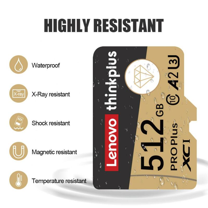 Lenovo UHS-I Cartão De Memória 2TB Original Sd Card Fast Speed V60 Waterproof Memory Flash Card For Camera Ps4 With SD Adapter