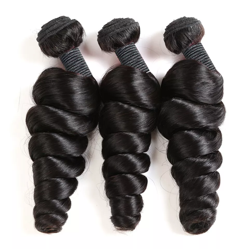 Mechones de cabello humano ondulado brasileño, extensiones de cabello Remy de 28, 30 y 30 pulgadas, 1, 3 y 4 mechones, tissalvia virgen de 10A