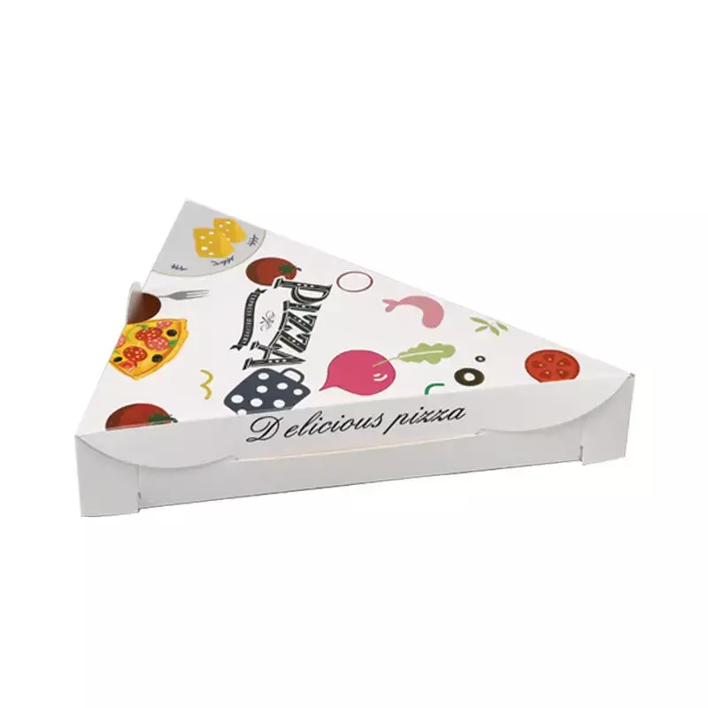 Luckytime-Biodegradável Mini Pizza Box, Custom Pizza Slice Box, Produto personalizado