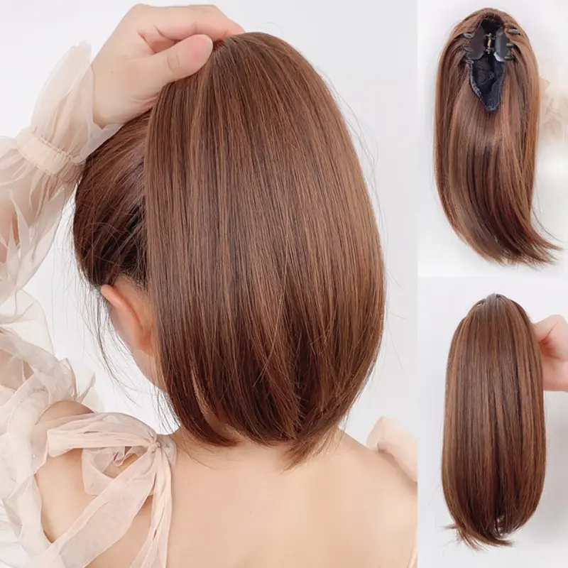 Skrzyp peruka kobieca wodospad do połowy związana peruka kobieta długie włosy wysoki skrzyp klip peruka naturalne puszyste wzrost włosów