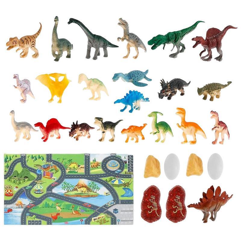 Kalender Kedatangan Natal Mainan Dinosaurus Pendidikan Mainan Dinosaurus Kalender Advent Natal 24 Hari Hitung Mundur Kotak Hadiah untuk Anak-anak