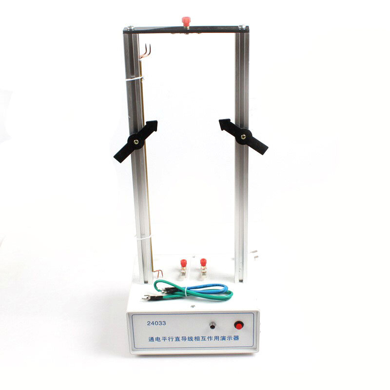 Electrify Parallel Straight Wire Interaction Demonstrator for High School Physics Electromagnetics Experiment Demonstration