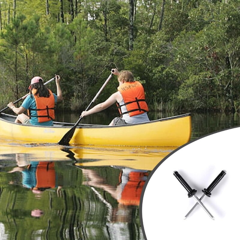 C8FS Deep Water Long Grip Tri-Grip Tri-Fold  Bulb Mounting Rivet Aluminum Alloy for Installing Kayak Canoe Boat Accessory