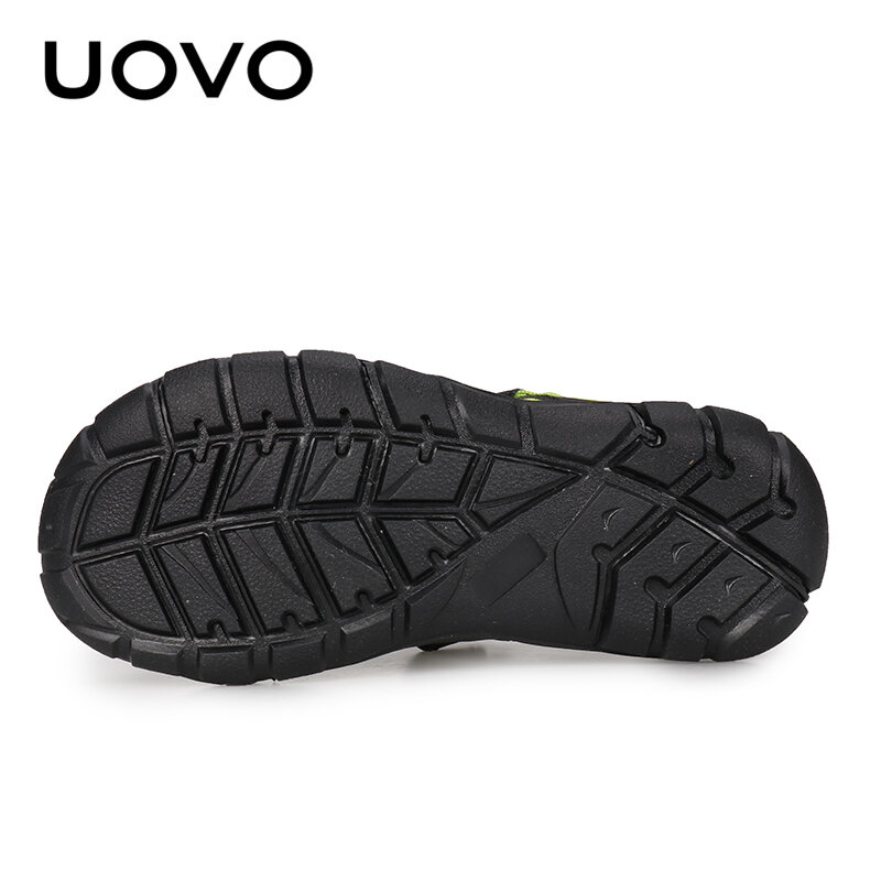 UOVO-zapatos transpirables para niños, sandalias de playa, talla 25-35, novedad de verano, 2024
