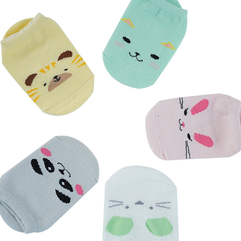 Calcetines de algodón antideslizantes para bebé recién nacido, calcetines para niñas y niños pequeños, accesorios de ropa para niños de 0 a 5 años