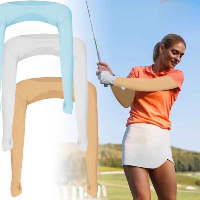 Golf protezione solare scialle donna tinta unita Cardigan donna sport all'aria aperta Cover Up Fitness Room Ice Silk Shapewear per donna