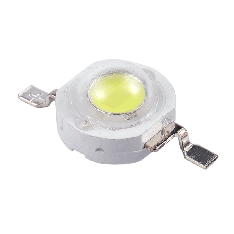 Emisor de cuentas LED blanco de alta potencia, 40 piezas, 2 pines, 3W, 170-190LM, 6000K