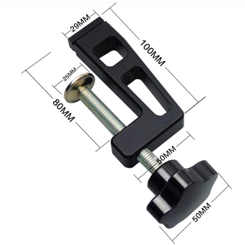 Carpintaria T Track Clamp, Perfil Fence Fix Clamp Package, Product Name Type, Slot T, Slot T