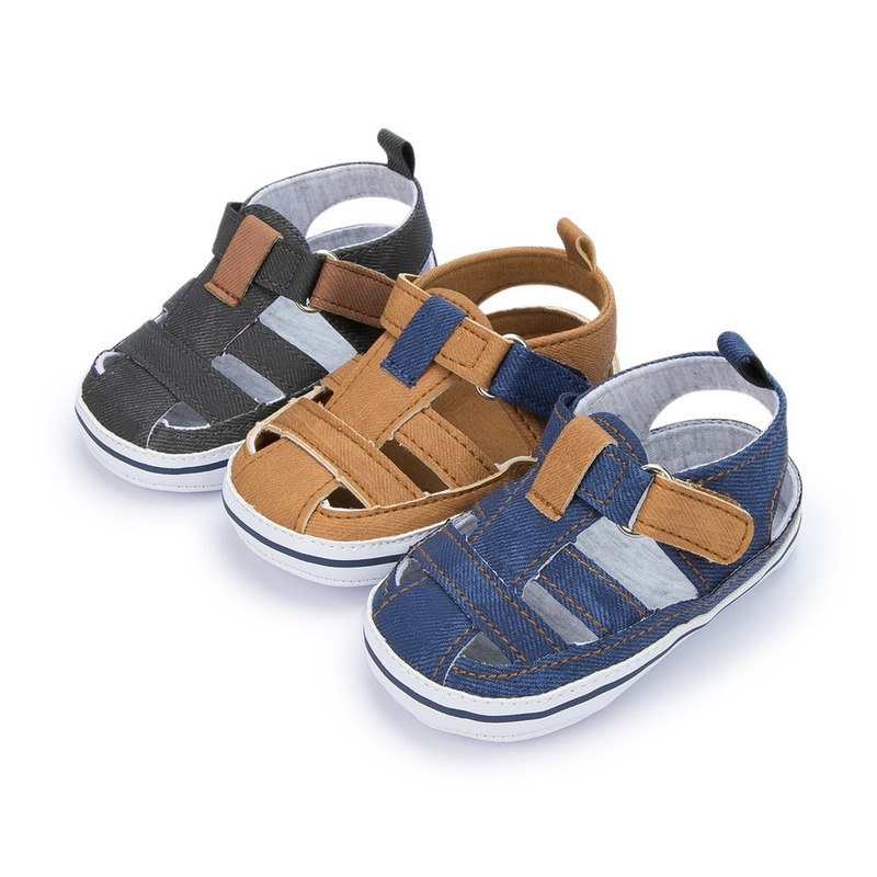 Sepatu Sandal Bayi Laki-laki Perempuan Baru Musim Panas Kanvas Antiselip Sol Karet Antiselip Sepatu Buaian Bayi Baru Lahir Balita 10 Warna