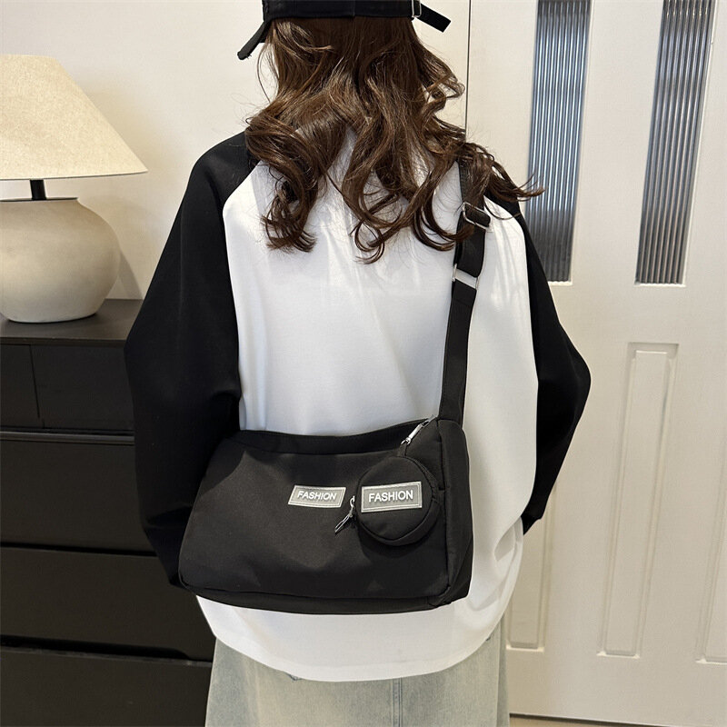 Bolsa de ombro crossbody grande para mulheres, bolsas estudantis, bolsa feminina, sacolas