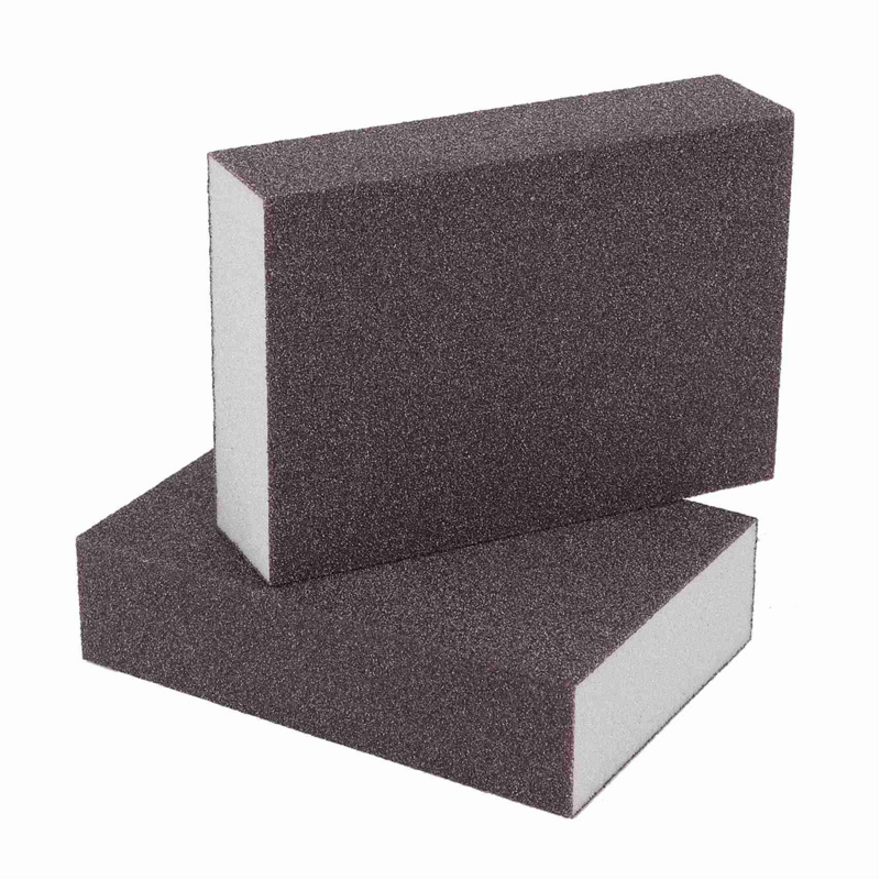 Confezione da 8 spugne abrasive blocchi abrasivi fini grossolani in carta vetrata a grana 60-220 per smalto per legno in metallo