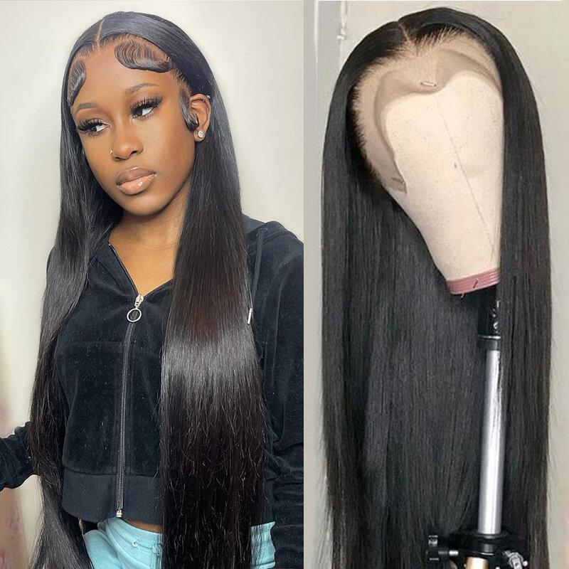 Straight Lace Front Wigs Hd Lace Wig 30 32 Inch 13x4 Lace Frontal Wig 13x6 Human Hair Wigs For Black Women Pre Plucked Brazilian