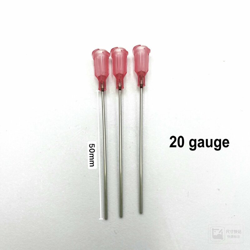 50pcs 50MM 2inch Blunt Tip 13~20 Gauge  Luer Lock Industrial Blunt Tip Dispensing Fill Needle