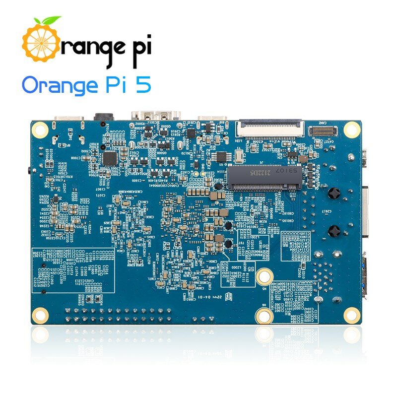 Orange Pi 5 4 8 16GB RK3588S modulo PCIE WiFi esterno + ricevitore BT Gigabit Ethernet SSD scheda singola acrilico opzionale