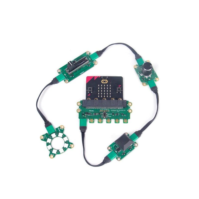 Kittenbot Jacdac Kit A with Jacdaptor for micro:bit V2, Microsoft's Avant-garde Jacdac Protocol, Electronic Project