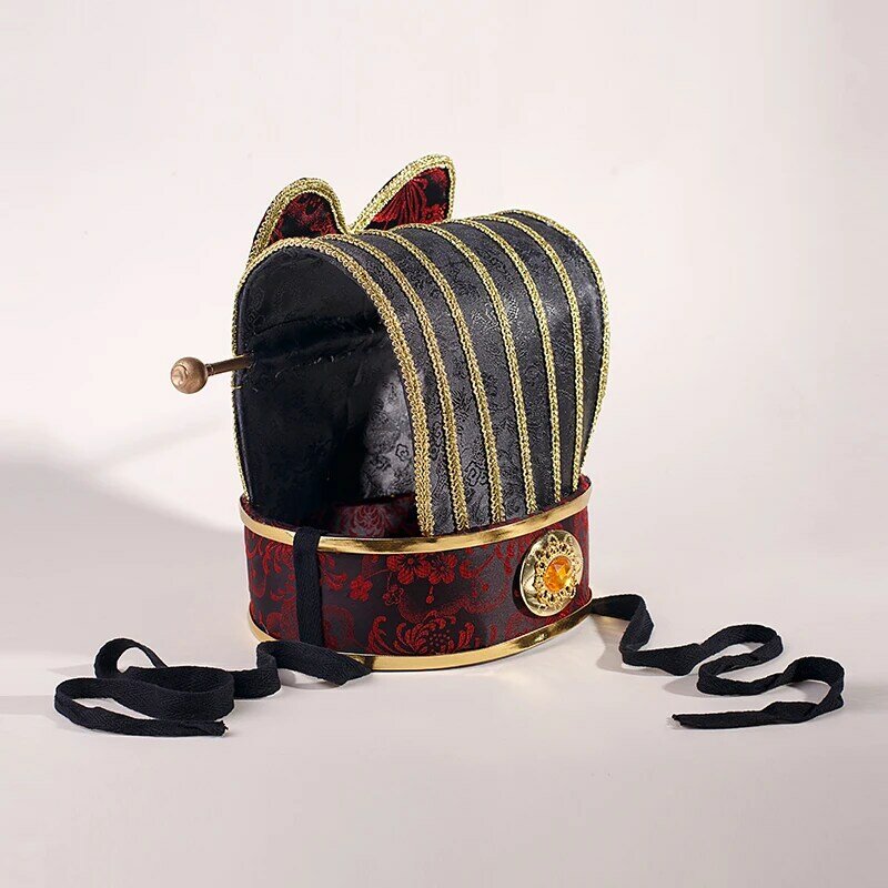 Disfraz antiguo chino de hanfu de tv, tiara de pelo masculino, sombrero de emperador de la dinastía ming, sombrero de perla del Emperador de la dinastía han, tiara de pelo de secretaria, 2024