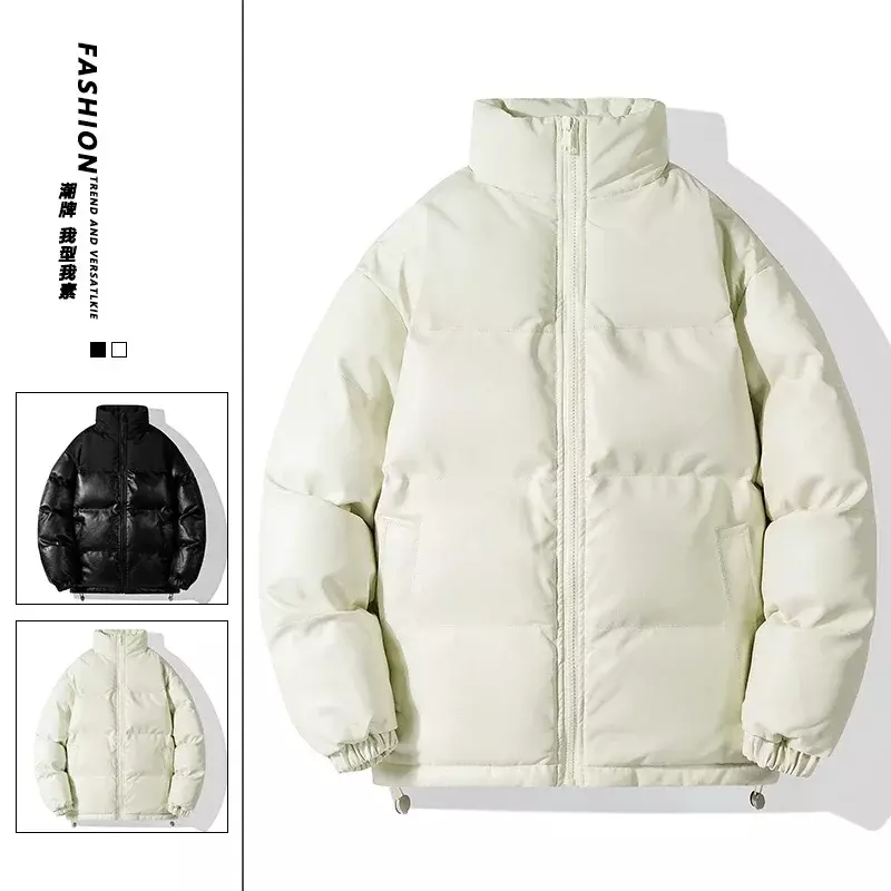 Jaqueta de algodão com capuz quente masculina, moda lazer, alta qualidade, novo, inverno