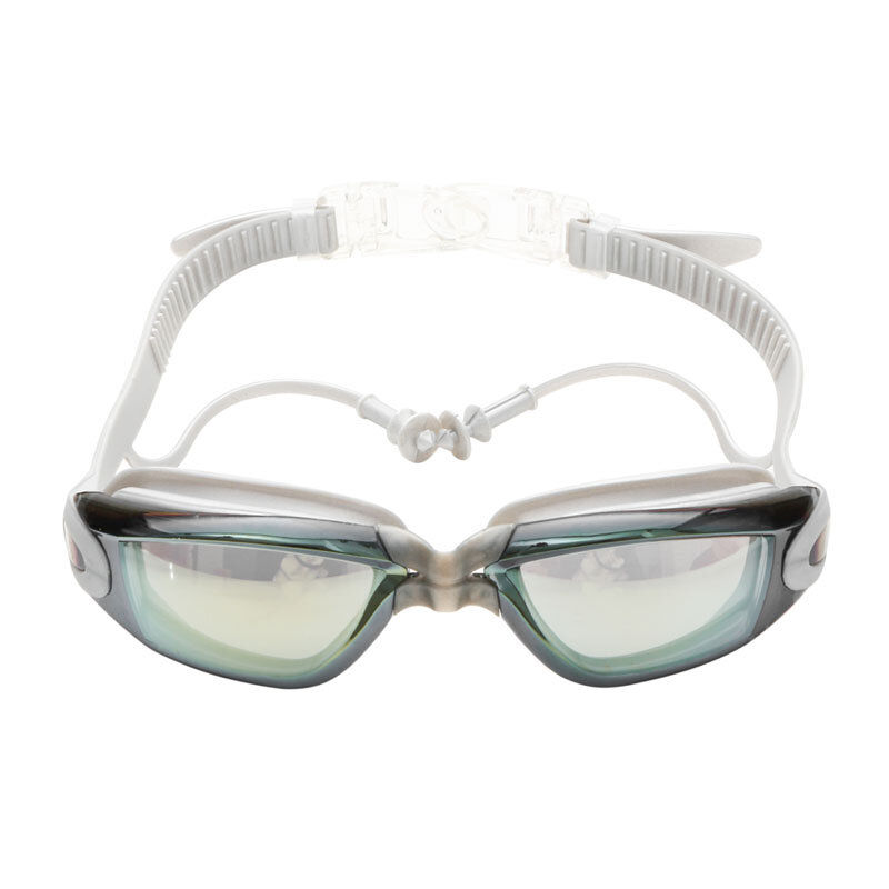 Masculino feminino adulto miopia natação óculos de corrida earplug piscina profissional óculos anti nevoeiro óptico à prova deyeágua