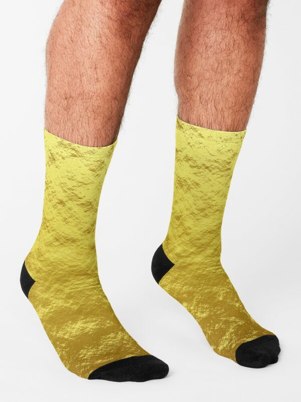Shiny Gold Color Socks man luxe snow Men Socks Luxury Brand Women's