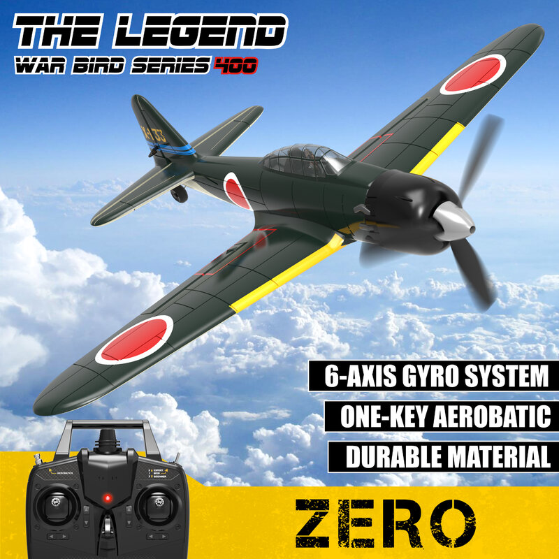 Zero Warplane 4Ch principiante RC aeroplani RTF con stabilizzatore Xpilot giocattoli acrobatici all'aperto a una chiave per bambini bambini