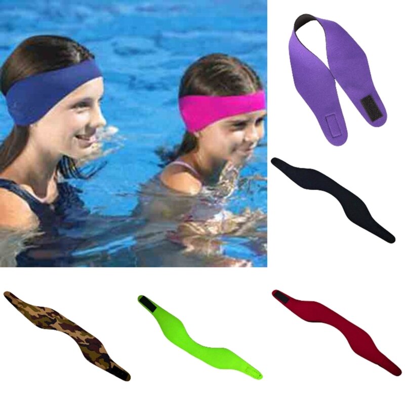 Swimming Ear Covers Neoprene Swimming Headbands Sports Sweatband for Bathing GXMF