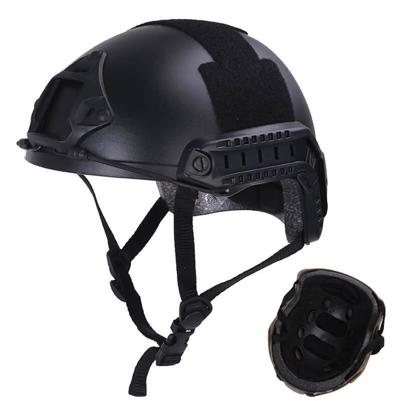 Capacete da motocicleta dos homens de segurança airsoft esporte cs capacetes tático militar mich pe combate capacete