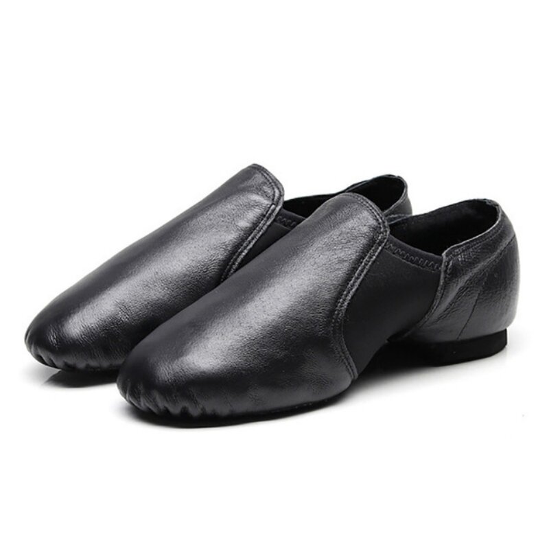 Genuine Leather Jazz Dance Shoes For Girls Brown Black Anti-Slip Jazz Shoes Adult Dance Sneakers High Quality Jazz Shoes