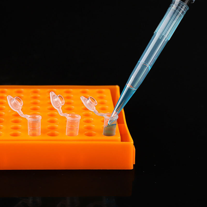 Micro 0,2 ml Zentrifugen röhrchen 50 Reagenz gläser transparenter Kunststoff röhrchen behälter Wissenschaft Labor Test zubehör Deckel