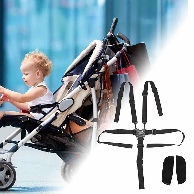 Fivepoint criança cinto de segurança do bebê carrinho de criança cadeira de jantar cinto de proteção do bebê triciclo correias carrinho de segurança acessórios