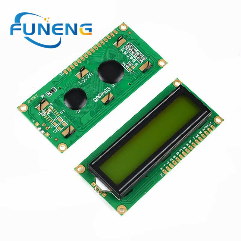 Lcd1602 lcd modul blau/gelb grüner bildschirm 16x2 zeichen lcd display pcf8574t pcf8574 iic i2c schnitts telle 5v für arduino