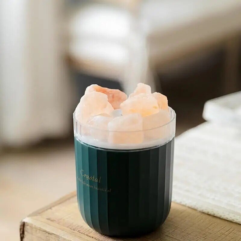 Mini Humidifiers Portable With Cool Mist Maker Fogger Humidifier For Bedroom Home Car 4 In 1 Salt Stone Essential Oil Diffuser