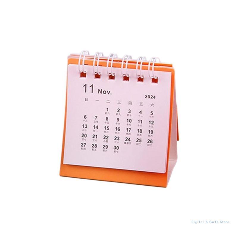Calendario M17F 2024 09/2023 a 12/2024 Planificador calendario mensual escritorio pie para hogar