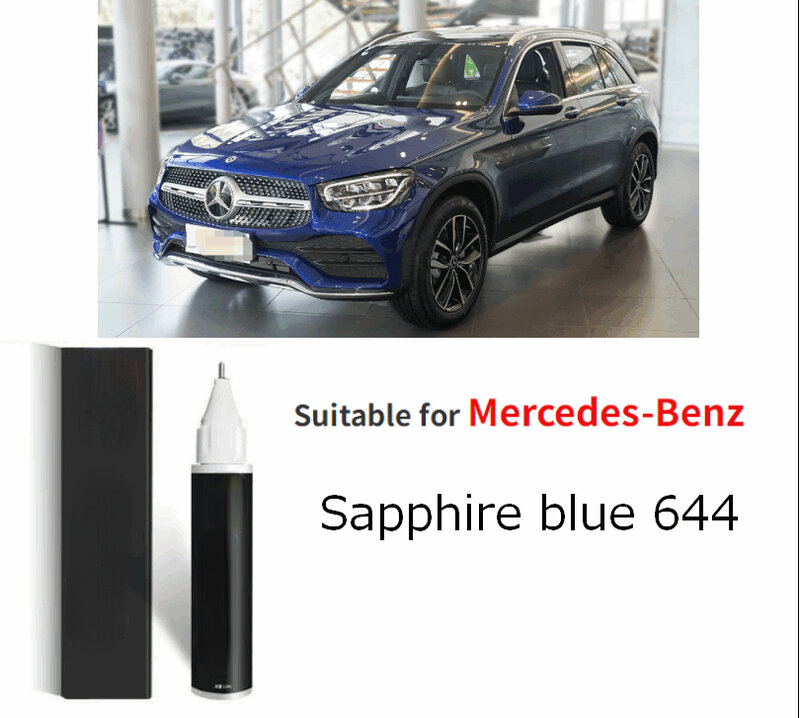 Nadaje się do Mercedes-Benz pióro naprawa lakieru zarysowania 970 kamień szlachetny niebieski 644 szafirowy niebieski 890 970 890 dżinsowy niebieski 667