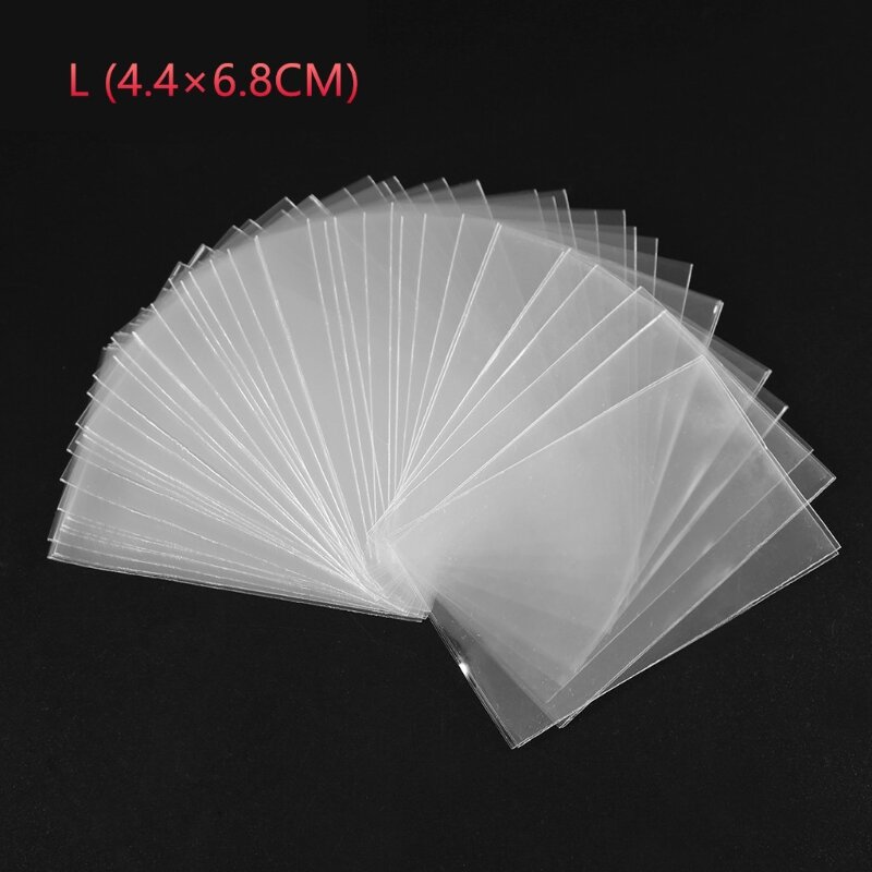 100Pcs Card Protective Sleeve Card Protector Transparent Cards Collection Holder