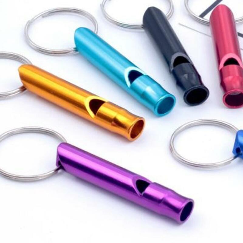 Metal Whistle Pendant Keyring Outdoor Multifunctionele Sleutel Hanger Team 1pcs Gift Survival Size Emergency Mini X0S8