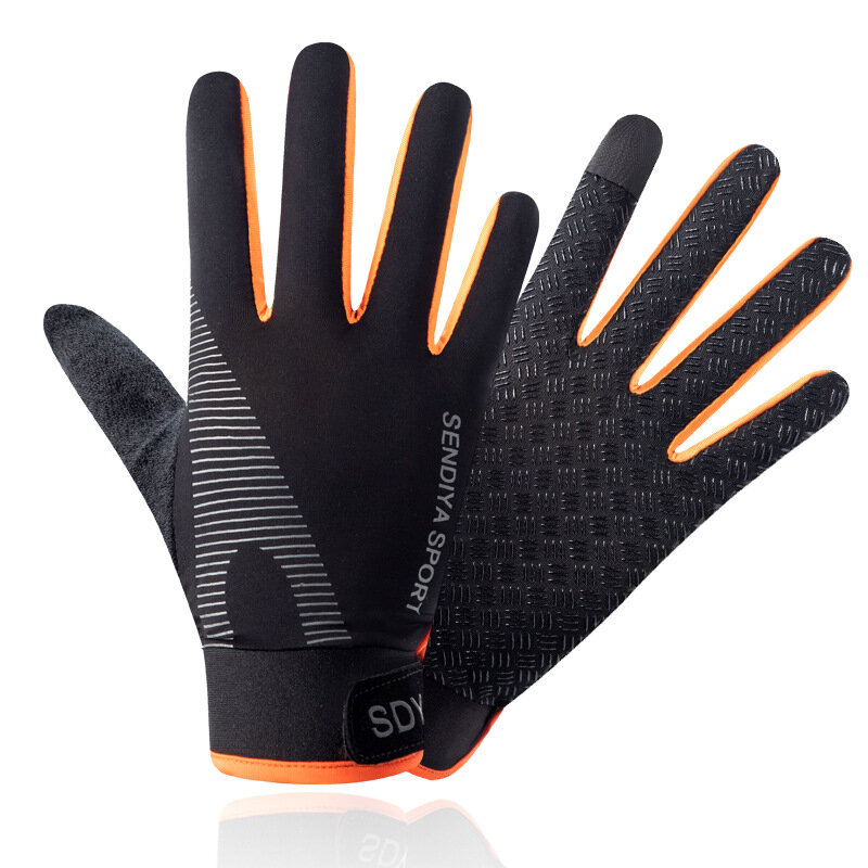 Thin Gloves Ice Silk Summer Sun Protection Breathable Exercise Cycling Women Driving Fishing Non-Slip Touch Screen Men Gloves