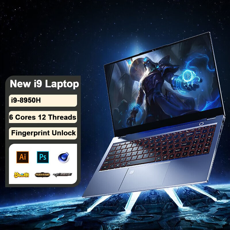 Crelander I9 Laptop 15.6 Inch Core I9 8e/9e/10e Gen Processor 32Gb Ram Windows 11 Gaming Laptop Notebook Computer Draagbare Pc