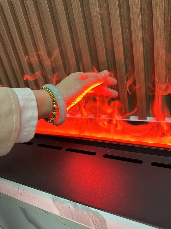 3D kominek nawilżający nawilżający symulacja płomieni parowy inteligentny wbudowany siedem kolorów LED nie stanowi zagrożenia pożarowego