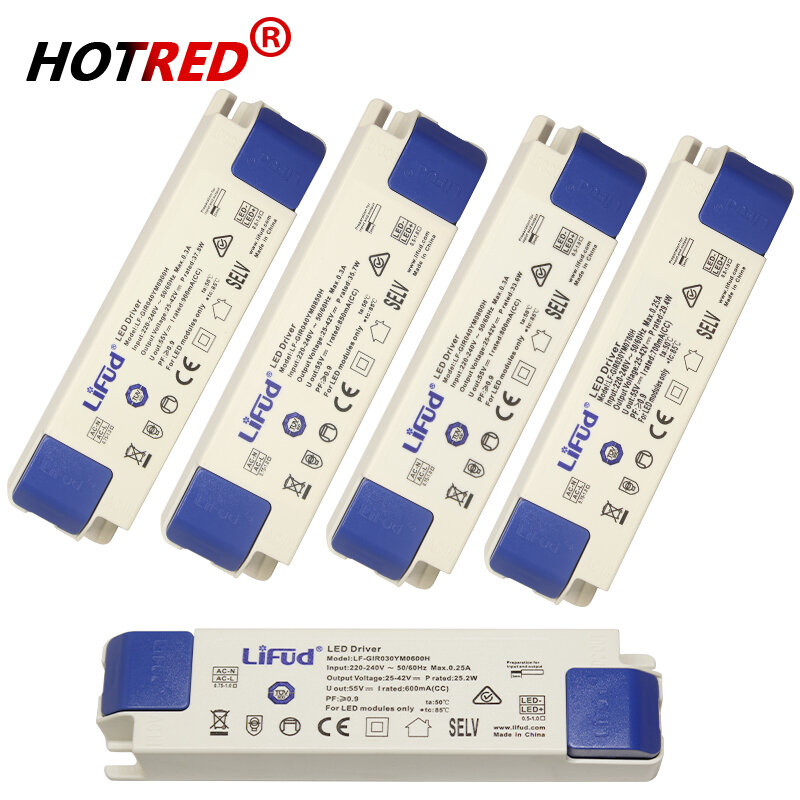 Lifud-controlador LED lf-girxxxym, 25-42V, 800mA, 900mA, 1000mA, 1050mA, 1200mA, 1300mA, 1400mA, 1500mA, 40-60W, transformador de fuente de alimentación LED