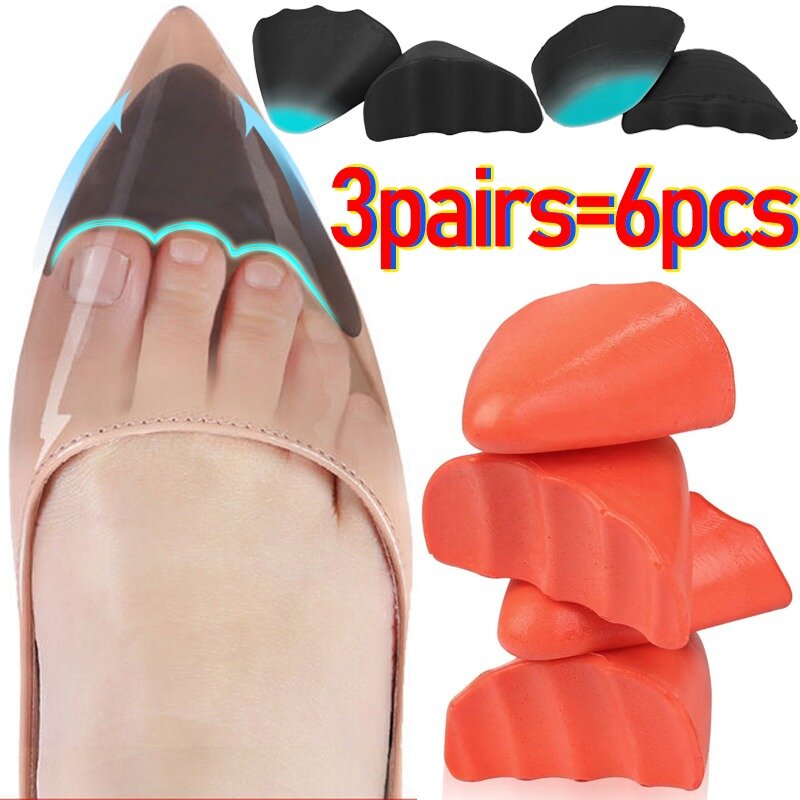 Sponge Forefoot Toe Plug Cushion Forefoots Insert Pads Women Adjust Reduce Shoe Size Pain Relief High Heel Filler Insoles